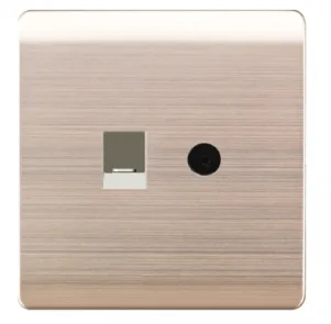 Ổ cắm mạng máy tính + Ổ cắm TV A66-E0203