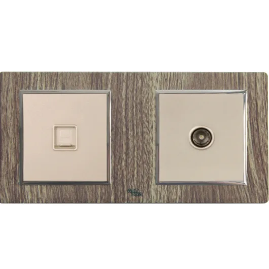 Ổ cắm mạng máy tính + Ổ cắm TV