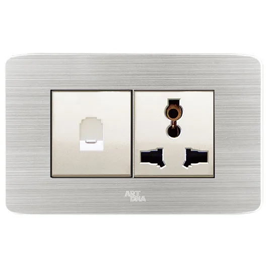 Ổ cắm 3 chấu + mạng A89-C03E02