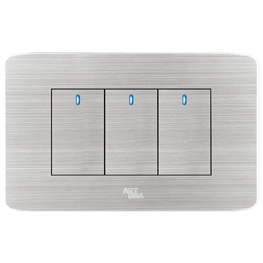 Công tắc LED ba, 1 chiều A89-BK3A