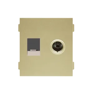 Ổ cắm điện thoại + tivi A77-E0103