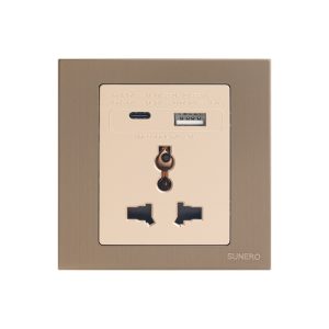 Ổ cắm đa năng+ USB type A+C S89-C03E25