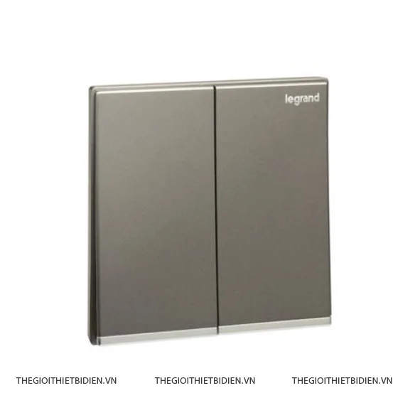 Công tắc đôi 2 chiều Galion xám