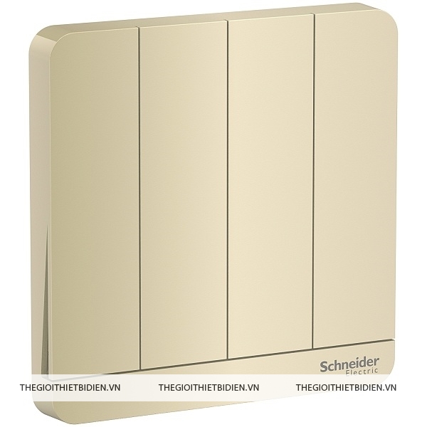 Bộ công tắc bốn 1-2 chiều 16AX, có LED màu vàng