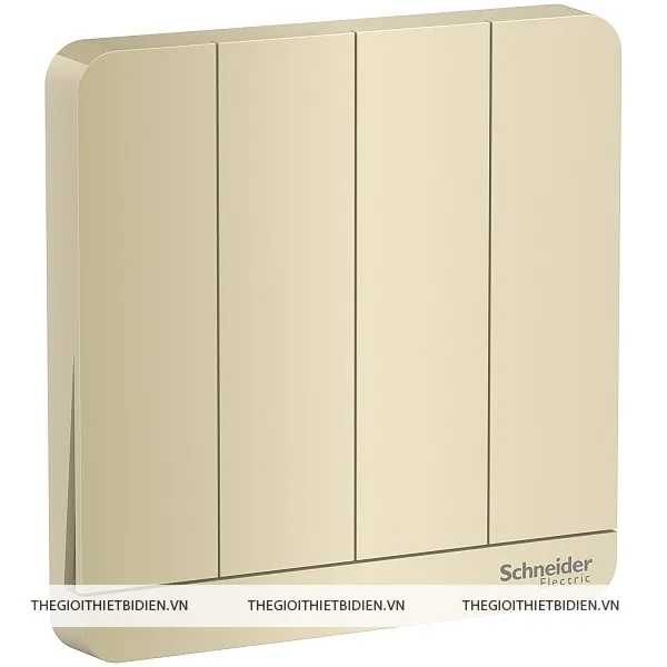 Bộ công tắc bốn 1-2 chiều 16AX, có LED màu vàng