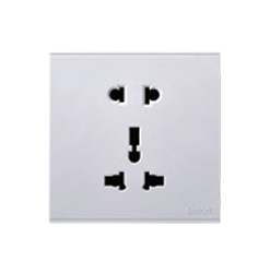 MODULE Bộ ổ cắm đơn 2 chấu + ổ đa năng 10A Simon E6 721080